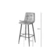 Scaun de bucatarie/bar, Artool, Arceto, catifea verde, picioare metal negru, 43.5x32.5x104 cm - imagine 2
