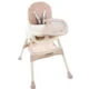 Scaun de masa pentru bebelusi, 3 in 1, roz, max 20 kg, 60x75x92 cm, Kruzzel - imagine 13