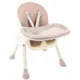 Scaun de masa pentru bebelusi, 3 in 1, roz, max 20 kg, 60x75x92 cm, Kruzzel - imagine 7