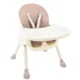 Scaun de masa pentru bebelusi, 3 in 1, roz, max 20 kg, 60x75x92 cm, Kruzzel - imagine 6