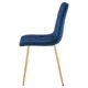 Scaun bucatarie/living, Artool, Libra, catifea bleumarin, picioare metal auriu, 45x54x86.5 cm - imagine 2