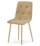 Scaun bucatarie/living, Artool, Libra, textil maro, picioare metal natur, 44.5x54.5x87 cm - imagine 9