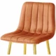 Set 2 scaune de bucatarie/bar, Artool, Pozza, catifea portocaliu cupru, picioare metal auriu, 43x49x102 cm - imagine 5