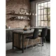 Set 2 scaune de bucatarie/bar, Artool, Libra, catifea neagra, picioare metal argintiu, 52x56x112 cm - imagine 9