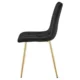 Set 4 scaune bucatarie/living, Artool, Libra, catifea neagra, picioare metal auriu, 45x54x86.5 cm - imagine 6
