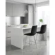 Set 2 scaune de bucatarie/bar, Artool, Libra, catifea neagra, picioare metal argintiu, 52x56x112 cm - imagine 11