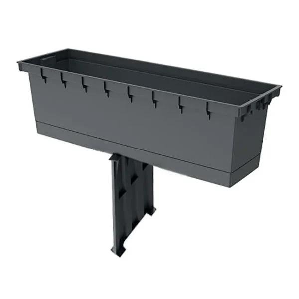 Set 2 jardiniere decorative, antracit, 58x18x49.8 cm, Urbi Case - imagine 2