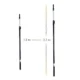 Set 3 gletiere profesionale, inox, 40, 60, 80 cm, suport, maner telescopic 1.2-2.2 m, Ergoplast - imagine 4