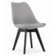 Set 4 scaune bucatarie/living, Artool, Mark, PP gri, picioare negre, 49x55.5x82.5 cm - imagine 6