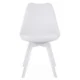 Set 4 scaune bucatarie/living, Artool, Mark, PP alb, picioare albe, 49x43x82 cm - imagine 6