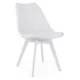 Set 4 scaune bucatarie/living, Artool, Mark, PP alb, picioare albe, 49x43x82 cm - imagine 7