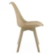 Set 4 scaune bucatarie/living, Artool, Mark, PP bej, picioare bej, 49x43x82 cm - imagine 6