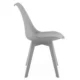 Set 4 scaune bucatarie/living, Artool, Mark, PP gri, picioare gri, 49x43x82 cm - imagine 3