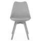 Set 4 scaune bucatarie/living, Artool, Mark, PP gri, picioare gri, 49x43x82 cm - imagine 5