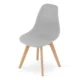 Set 4 scaune bucatarie/living, Artool, Kito, PP gri, picioare lemn natur, 46x54.5x80 cm - imagine 5
