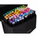 Set markere/carioci, 2 capete diferite, cu geanta, diverse culori, 80 buc, Maaleo - imagine 9