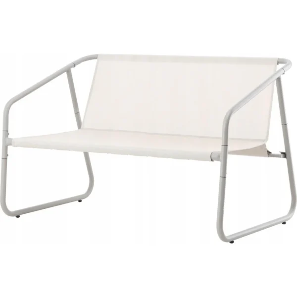 Set mobilier gradina/terasa, bej, otel, textil, 1 masa, 2 scaune, 1 canapea, Soffi - imagine 4