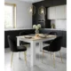Set 4 scaune bucatarie/living, Artool, Inca, catifea neagra, picioare metal auriu, 49x55x78 cm - imagine 12