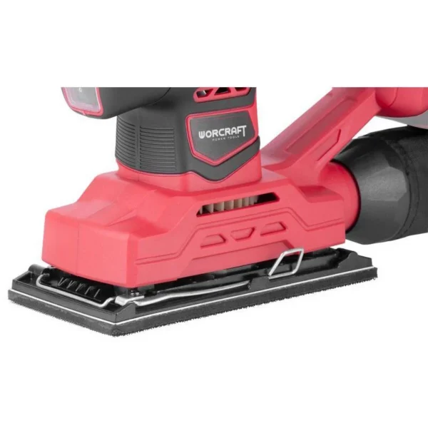 Slefuitor cu talpa vibratoare, 20V Li-ion (acumulator neinclus), 90x187 mm, Worcraft - imagine 2