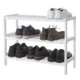 Suport depozitat incaltaminte, Artool, 3 polite, lemn bambus, alb, 70x26x55 cm - imagine 7