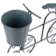 Suport metalic pentru ghivece flori, MagicHome, model bicicleta, 2 suporturi, 50x15x37 cm - imagine 2