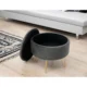 Taburet, rotund, cu spatiu depozitare, catifea, gri grafit, max 80 kg, 38x33 cm, Caro, Akord - imagine 4