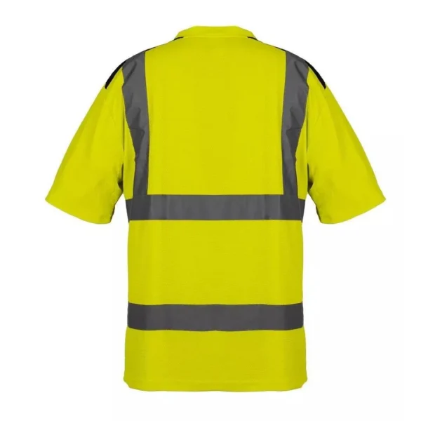 Tricou de lucru, reflectorizant, galben, model Visibility, marimea M/50 - imagine 4