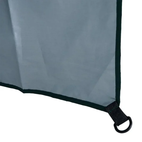 Umbrela plaja cu parasolar, 2 contragreutati, verde inchis, 200 cm - imagine 5