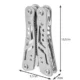 Unealta, briceag multifunctional, 13 in 1, varfuri/biti, husa, inox, 5.5x2x10.5 cm, Trizand - imagine 8