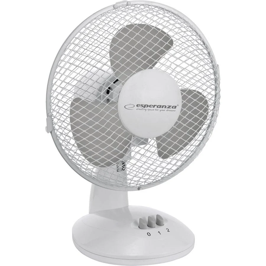 Ventilator de masa Esperanza cu oscilatie 90 grade, 35 cm diametru, 30W, 2 trepte de viteza