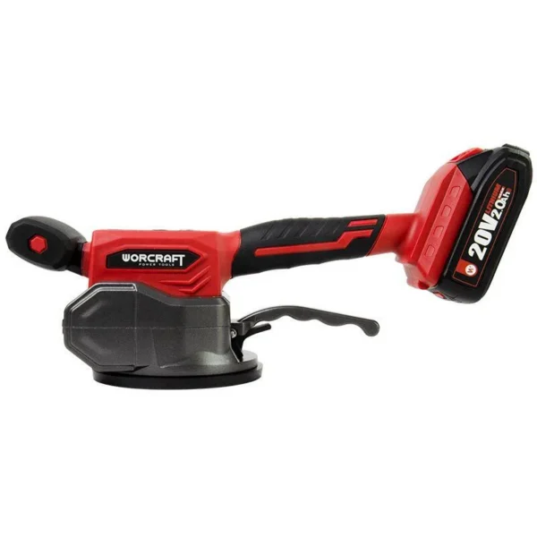 Vibrator pentru gresie si faianta, cu acumulator 2 Ah, ventuza, max 60 kg, Worcraft - imagine 10