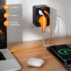 Adaptor Tessan TS-FW01DE00, 2XUSB-C, 2XUSB A, 30 W, 16A - imagine 2