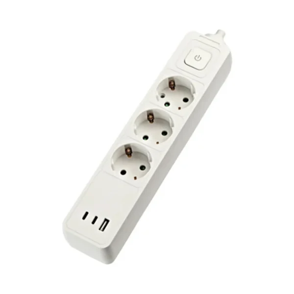 Prelungitor electric 3 prize, 2xUSB C, 1xUSB A, 1.5 m, intrerupator, Gelux - imagine 2