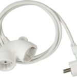 Cordon Prelungitor Brennenstuhl cu cap plat cu 2 prize, 3 m