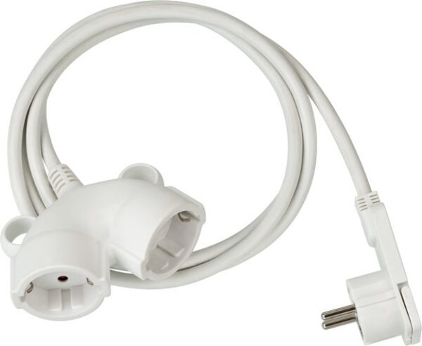 Cordon Prelungitor Brennenstuhl cu cap plat cu 2 prize, 3 m - imagine 1