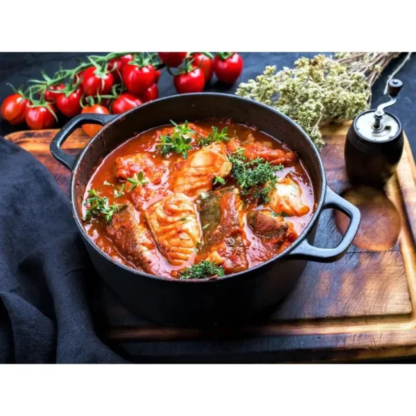 Oala de aluminiu cu capac, negru, 2.2 L, 20 cm, Verk Group - imagine 2