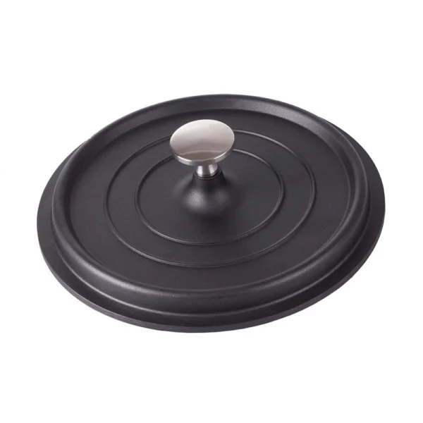 Oala de aluminiu cu capac, negru, 2.2 L, 20 cm, Verk Group - imagine 13