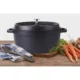 Oala de aluminiu cu capac, negru, 2.2 L, 20 cm, Verk Group - imagine 11