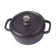 Oala de aluminiu cu capac, negru, 2.2 L, 20 cm, Verk Group - imagine 7