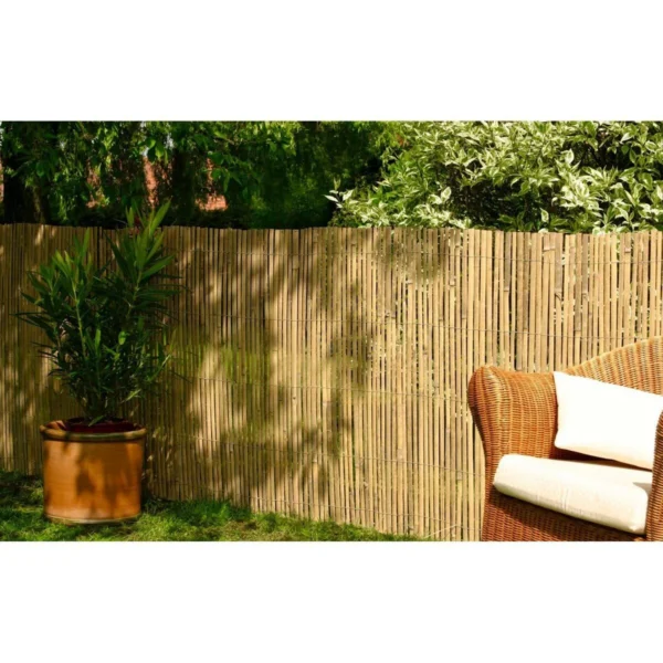 Gard/paravan din bambus natural, 5x1 m - imagine 6