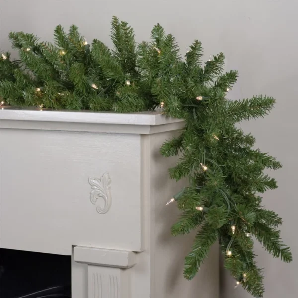 Ghirlanda groasa decorativa din brad artificial, molid scandinav, lungime 5.4 m, verde natural, aspect bogat - imagine 3