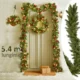 Ghirlanda groasa decorativa din brad artificial, molid scandinav, lungime 5.4 m, verde natural, aspect bogat - imagine 5