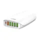 Incarcator Retea LDNIO A6573C, 5x USB, 65 W, 1,5 m (alb)