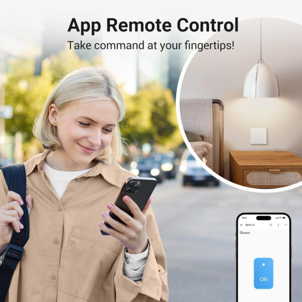 Intrerupator inteligent Sonoff ZBM5-1C-86W ,Zigbee, 1 canal, 10A - imagine 4