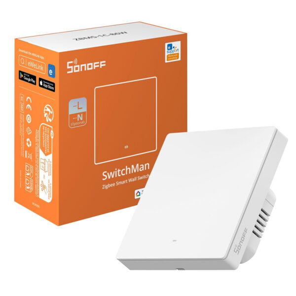 Intrerupator inteligent Sonoff ZBM5-1C-86W ,Zigbee, 1 canal, 10A - imagine 2