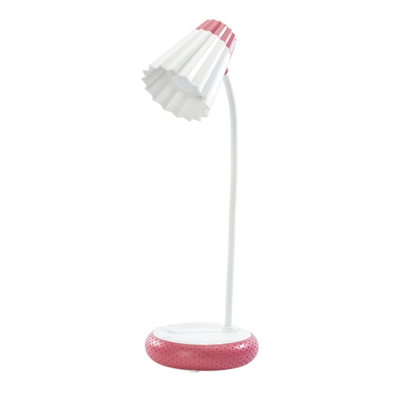 Lampa de birou LED Home H-612, Acumulator 1200mAh, Control touch, 3 moduri, Incarcare USB, 3W – Rosu