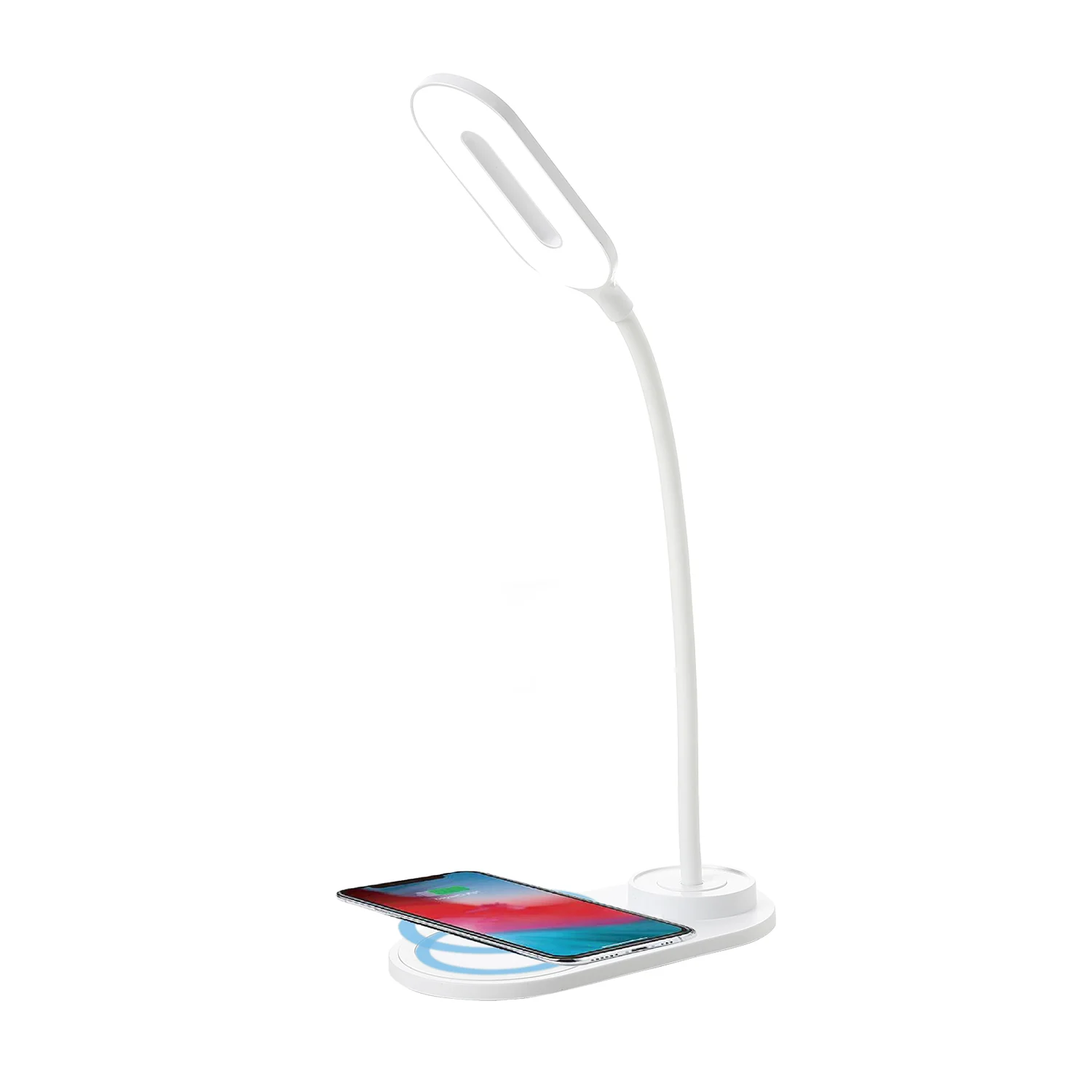 Lampa LED de birou Home DK-H12, Incarcator wireless, 3 moduri, control touch, USB-C, 6W 1 Lampa LED de birou Home DK-H12, Incarcator wireless, 3 moduri, control touch, USB-C, 6W