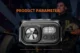 Lanterna LED pentru cap Superfire HL23-A, 220lm, 120m, 1600mAh, Lumina rosie, incarcare USB-C, control miscare - imagine 7
