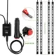 Lumina led rgb interior auto, senzor sunet, 4 benzi autoadezive, 12 v, telecomanda ir - imagine 12