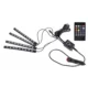 Lumina led rgb interior auto, senzor sunet, 4 benzi autoadezive, 12 v, telecomanda ir - imagine 13